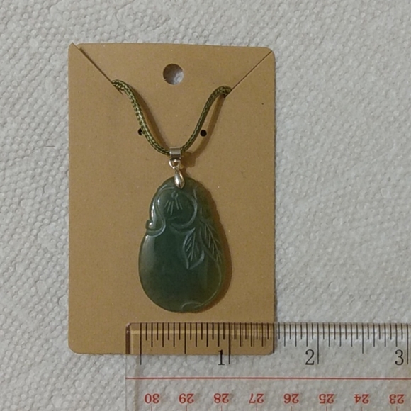 *3/$20* New Jade/Aventurine Gem Stone choker corded necklace pendant - Picture 9 of 9